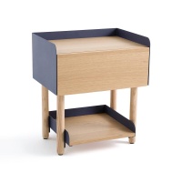 Столик Для изголовья из дерева и метала Meti единый размер каштановый LA REDOUTE INTERIEURS  фото, kupilegko.ru